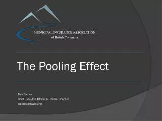 The Pooling Effect