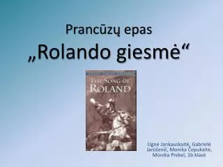 Prancūzų epas „Rolando giesmė“