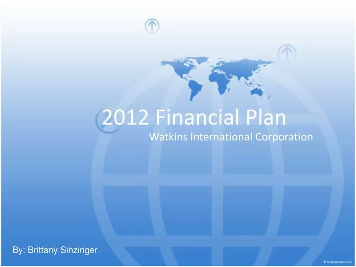 2012 financial plan