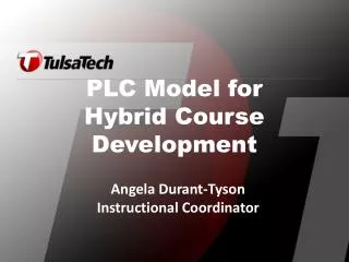 PLC Model for Hybrid Course Development