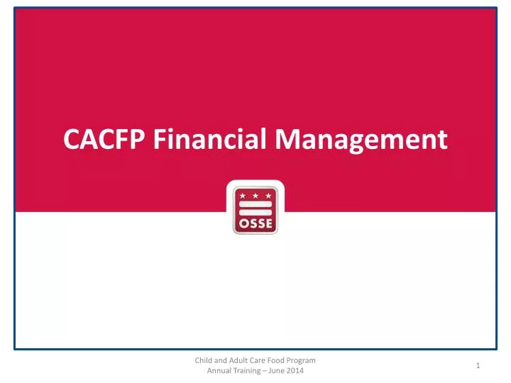 cacfp financial management