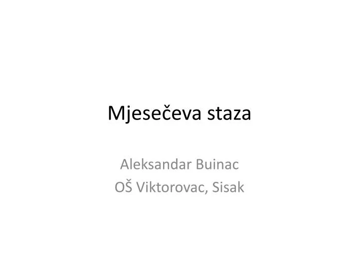 mjese eva staza