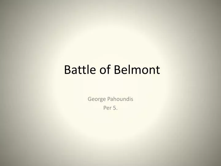 battle of b elmont