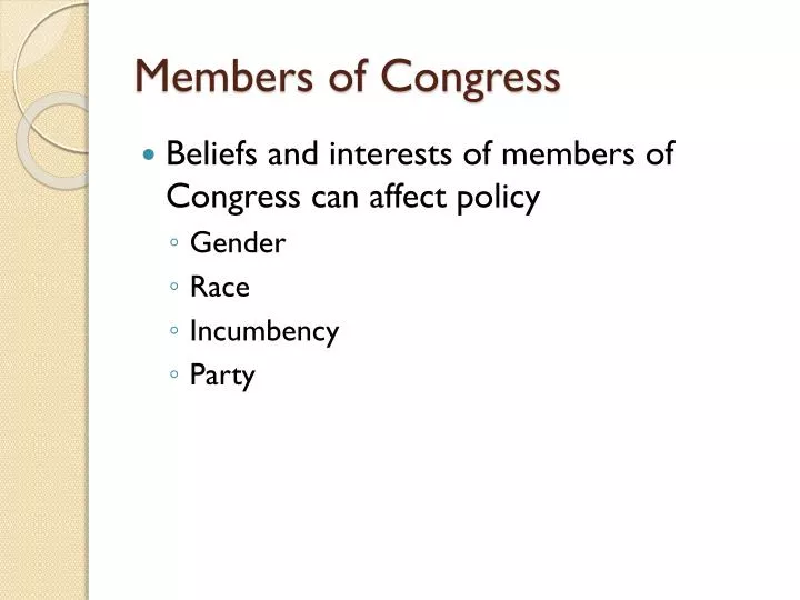 members of congress