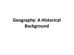 Geography: A Historical Background - slide 1