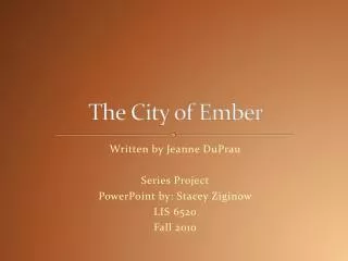 The City of Ember