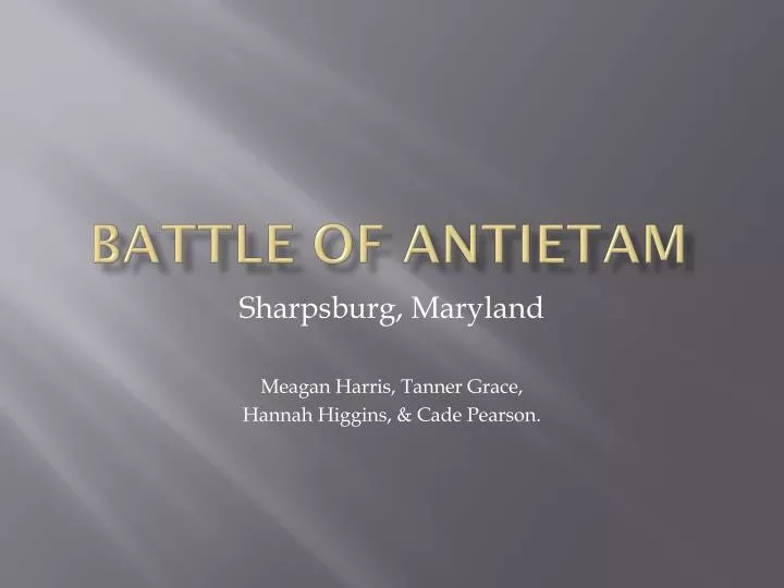 battle of antietam