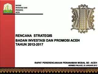 BADAN INVESTASI DAN PROMOSI ACEH