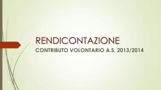 rendicontazione