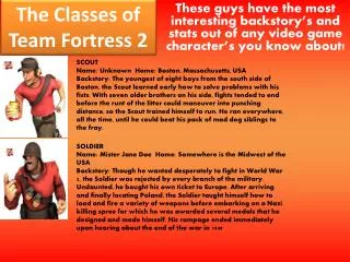 The Classes of Team Fortress 2