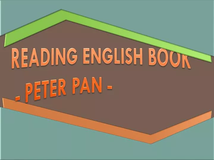 r eading english book peter pan