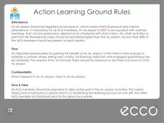 Action Learning Ground Rules Attendance