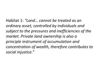 A Statement of US Civil Society for Habitat II