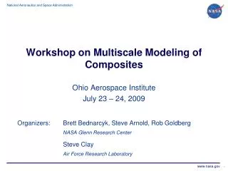 Workshop on Multiscale Modeling of Composites