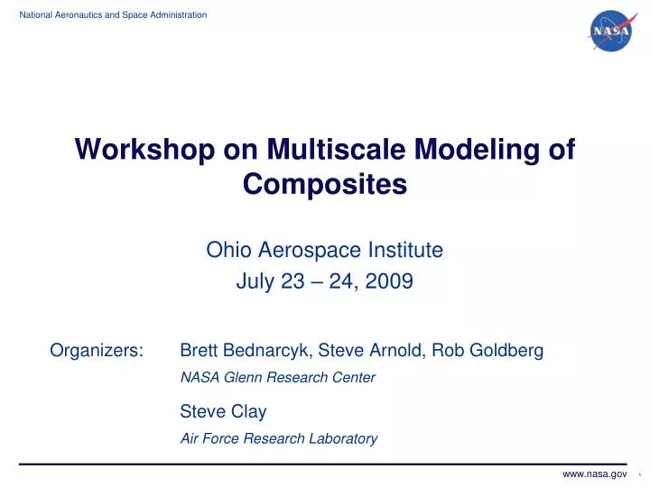 workshop on multiscale modeling of composites