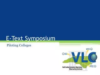 E-Text Symposium