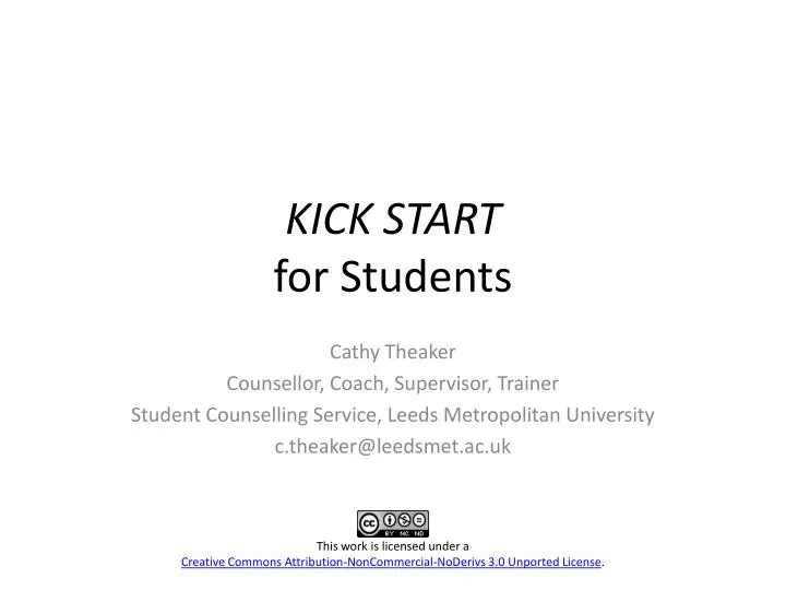 kick start for students