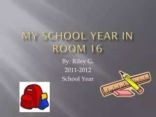 My School Year in Room 16