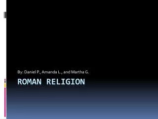 Roman religion