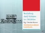Building Self-Esteem in Children - slide 1