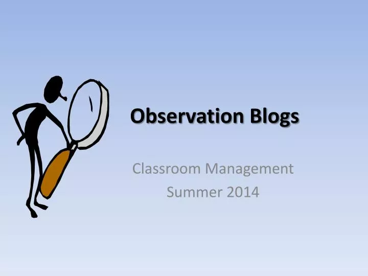 observation blogs