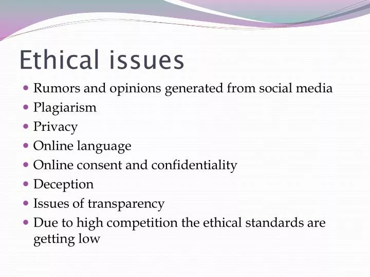 ethical issues