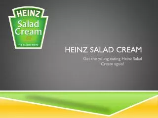 Heinz salad cream