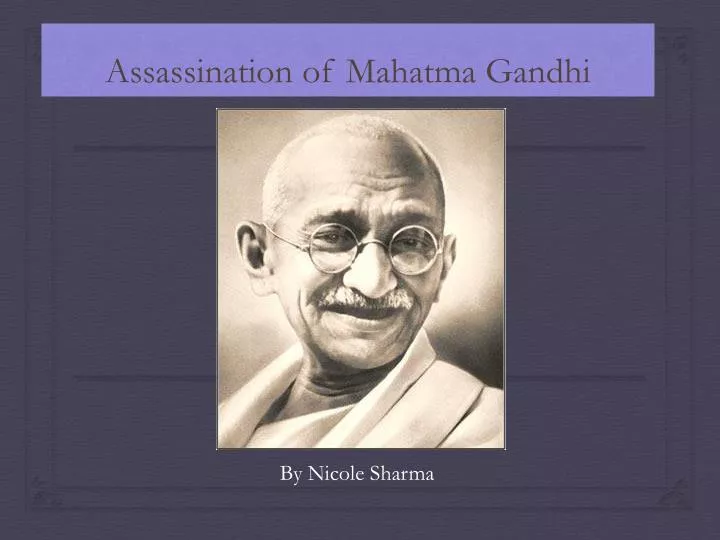 assassination of mahatma gandhi