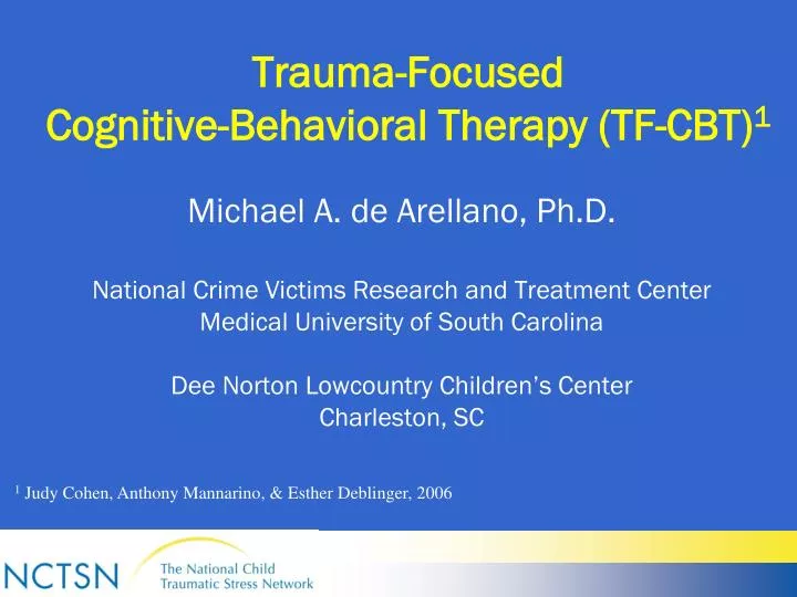 trauma focused cognitive behavioral therapy tf cbt 1