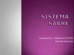 SISTEMA SABRE - slide 1