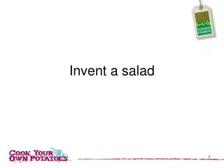 Invent a salad