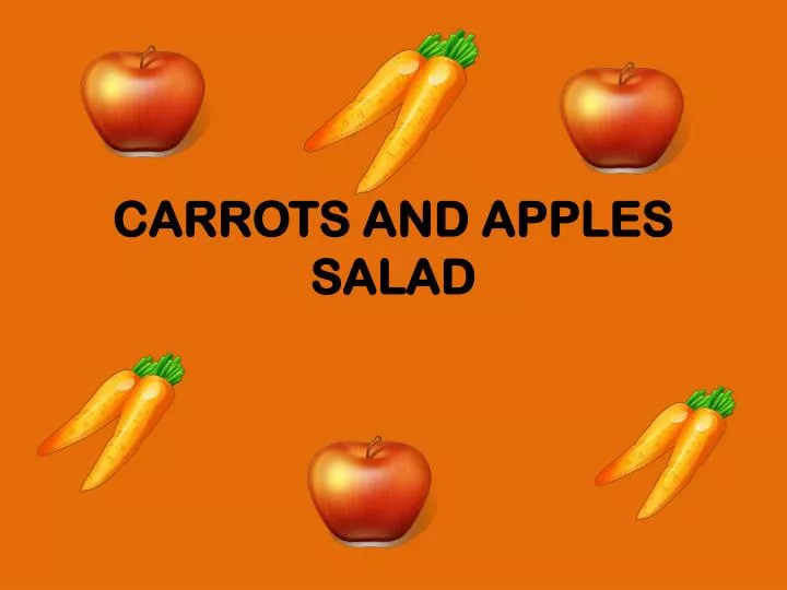 carrots and apples salad