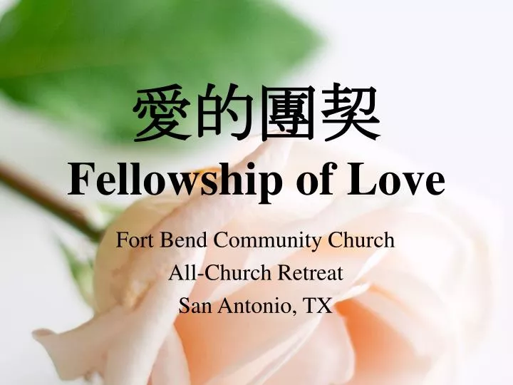 fellowship of love