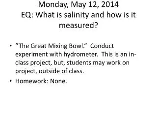 monday may 12 2014 eq what is salinity and how is it measured