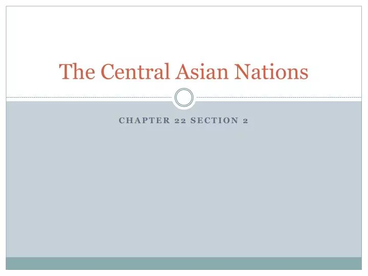 the central asian nations