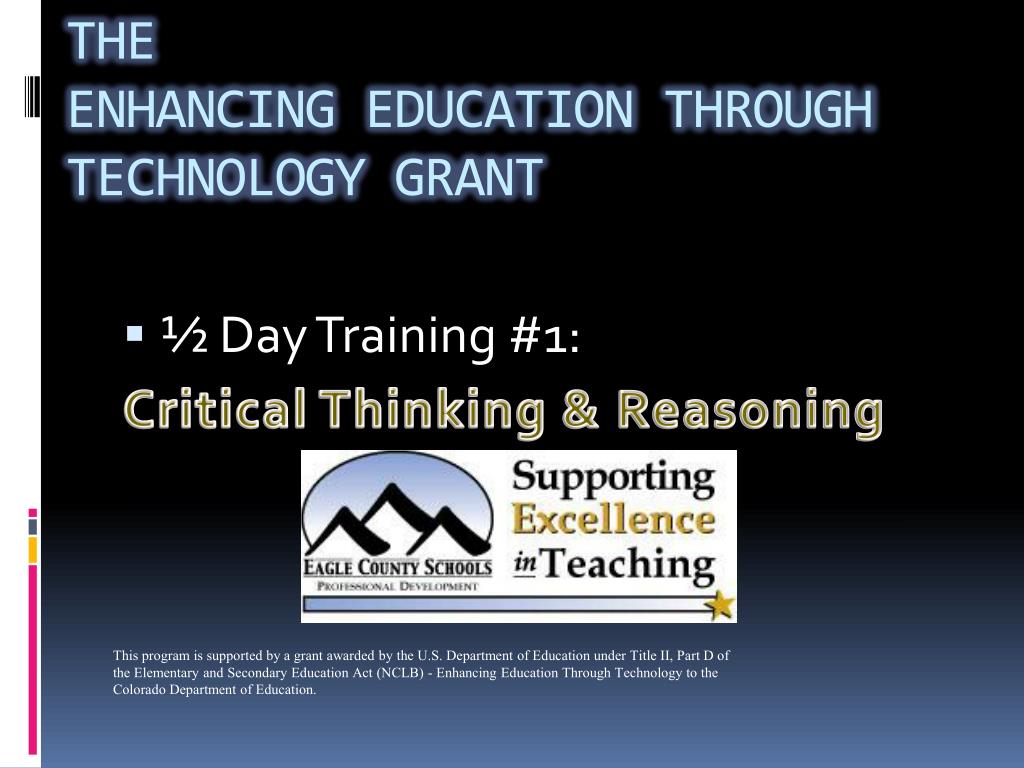 PPT - The Enhancing Education Through Technology Grant PowerPoint ...