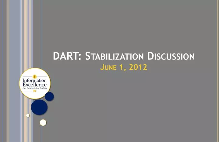 dart stabilization discussion june 1 2012