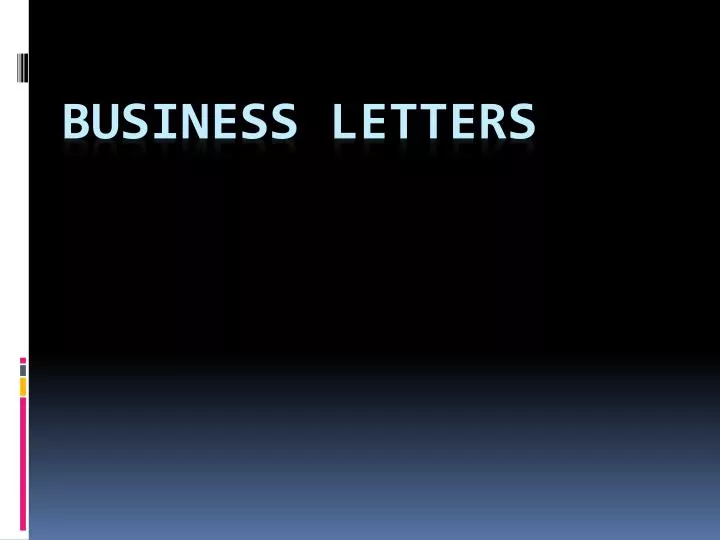 business letters