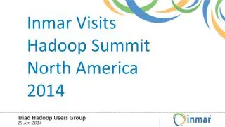 Inmar Visits Hadoop Summit North America 2014
