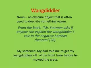 Wangdiddler