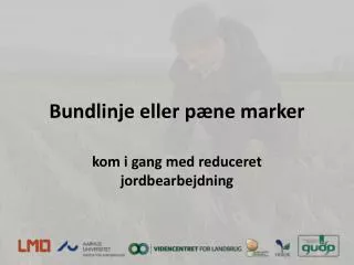 bundlinje eller p ne marker
