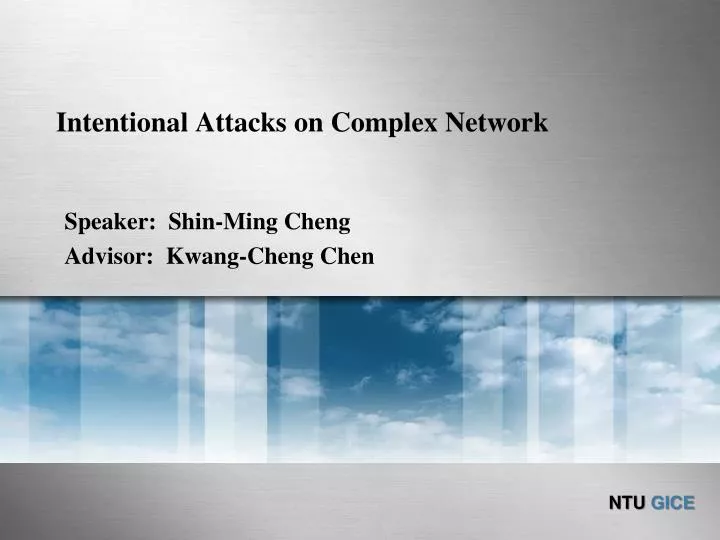 intentional attacks on complex network