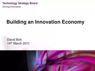 Building an Innovation Economy