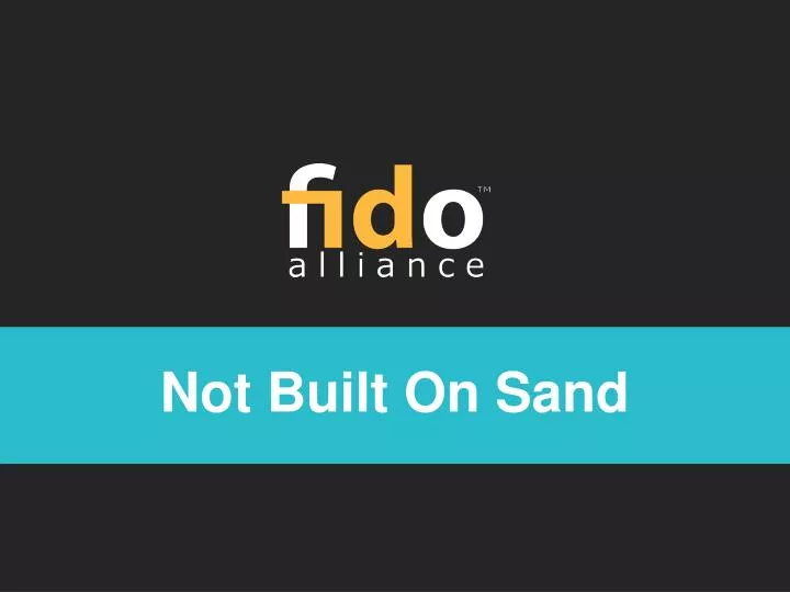 not built on sand
