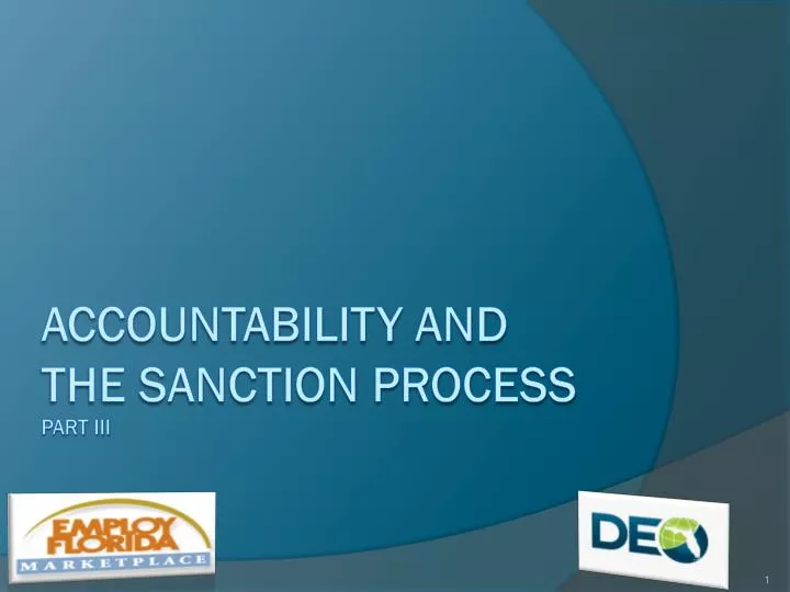accountability and the sanction process part iii
