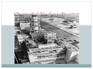 chernobyl nuclear disaster