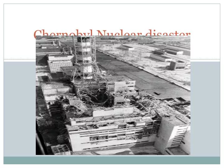 chernobyl nuclear disaster