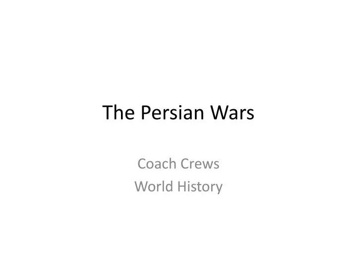 the persian wars