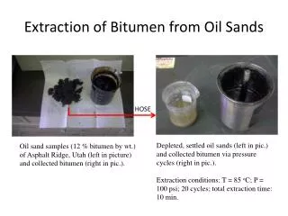 Extraction of Bitumen from Oil Sands