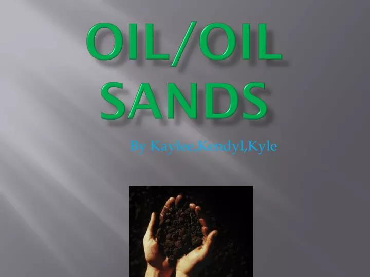 oil oil sands